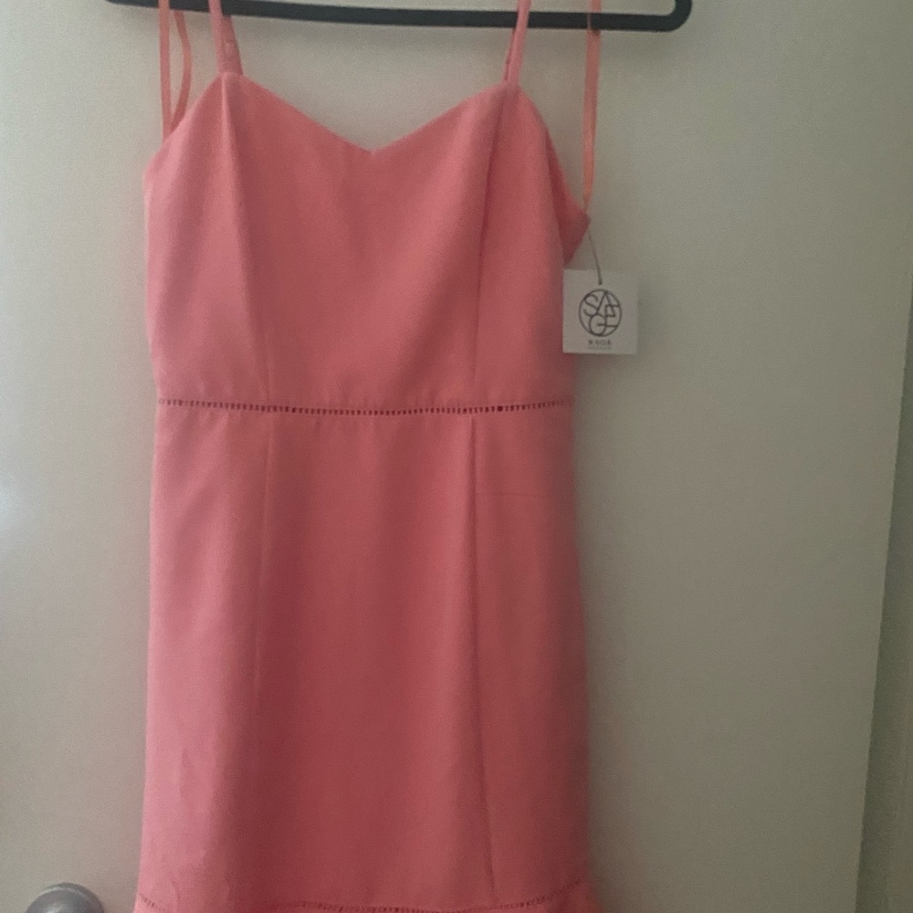 Sage collective coral womens dress